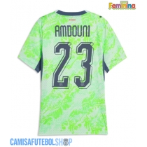 Camisa de time de futebol Suíça Zeki Amdouni #23 Replicas 2º Equipamento Feminina Mundo 2026 Manga Curta